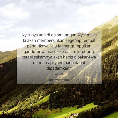 Matius 3:12 IDN Gambar Ayat Alkitab