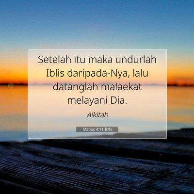 Matius 4:11 Ayat Alkitab Dijelaskan