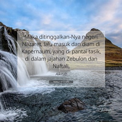 Matius 4:13 IDN Gambar Ayat Alkitab