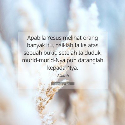 Matius 5:1 Ayat Alkitab Dijelaskan