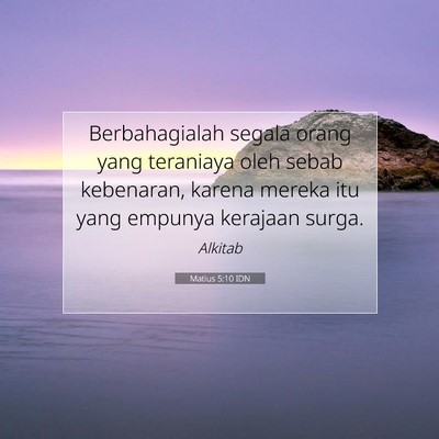 Matius 5:10 IDN Gambar Ayat Alkitab