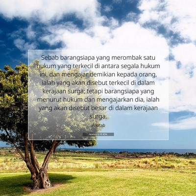 Matius 5:19 Ayat Alkitab Dijelaskan
