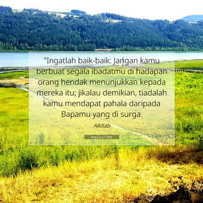 Matius 6:1 IDN Gambar Ayat Alkitab