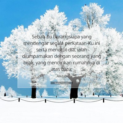 Matius 7:24 IDN Gambar Ayat Alkitab