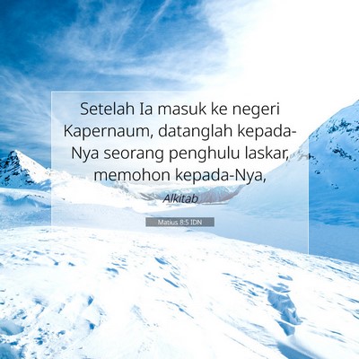 Matius 8:5 IDN Gambar Ayat Alkitab