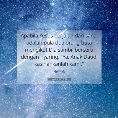 Matius 9:27 IDN Gambar Ayat Alkitab