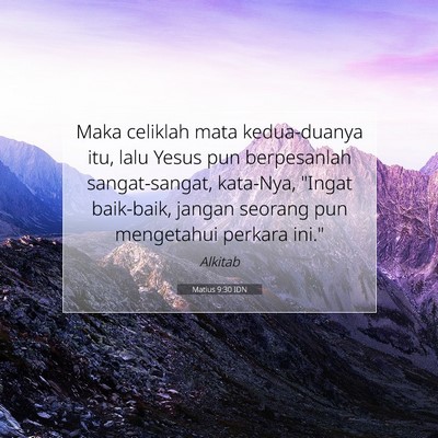 Matius 9:30 IDN Gambar Ayat Alkitab