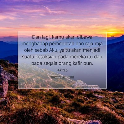 Matius 10:18 IDN Gambar Ayat Alkitab