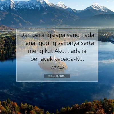 Matius 10:38 Ayat Alkitab Dijelaskan