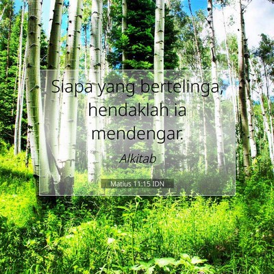 Matius 11:15 IDN Gambar Ayat Alkitab