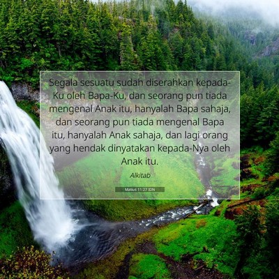 Matius 11:27 IDN Gambar Ayat Alkitab
