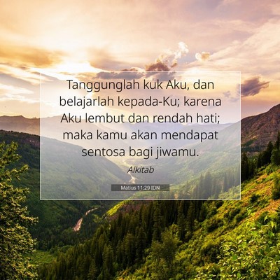 Matius 11:29 IDN Gambar Ayat Alkitab