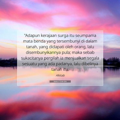 Matius 13:44 IDN Gambar Ayat Alkitab