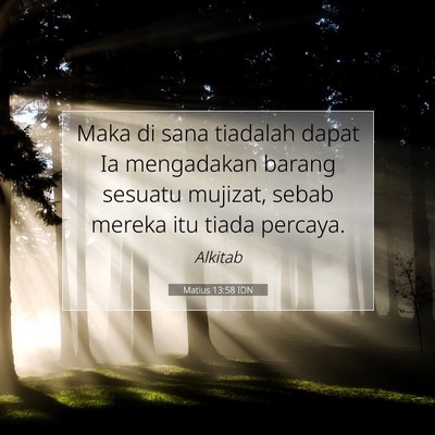 Matius 13:58 Ayat Alkitab Dijelaskan