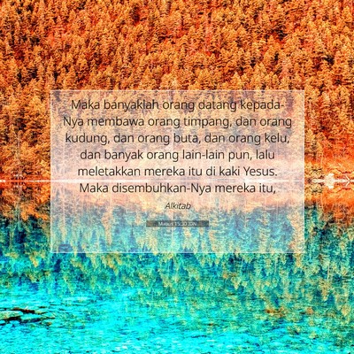 Matius 15:30 IDN Gambar Ayat Alkitab