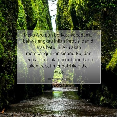 Matius 16:18 IDN Gambar Ayat Alkitab