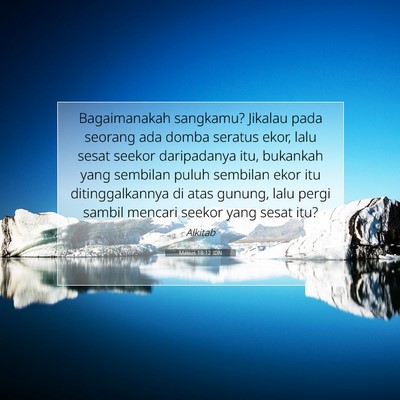 Matius 18:12 IDN Gambar Ayat Alkitab