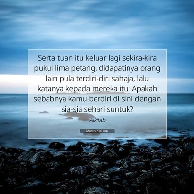 Matius 20:6 IDN Gambar Ayat Alkitab