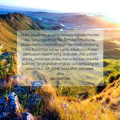 Matius 21:21 IDN Gambar Ayat Alkitab
