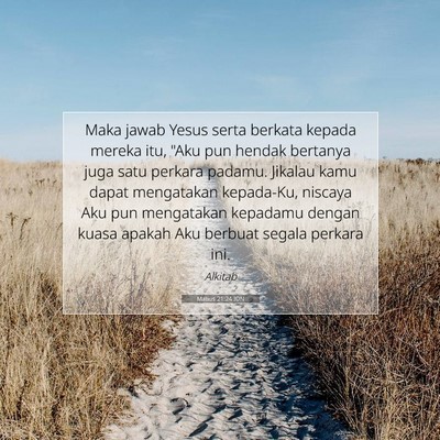 Matius 21:24 IDN Gambar Ayat Alkitab