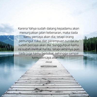 Matius 21:32 IDN Gambar Ayat Alkitab