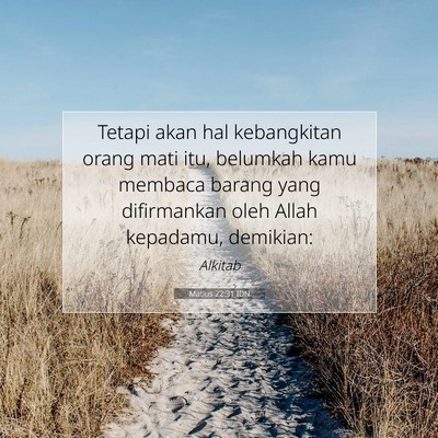 Matius 22:31 IDN Gambar Ayat Alkitab