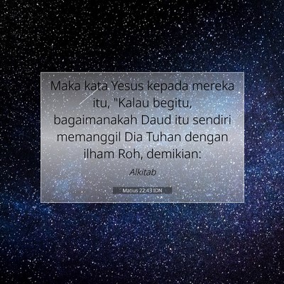 Matius 22:43 IDN Gambar Ayat Alkitab