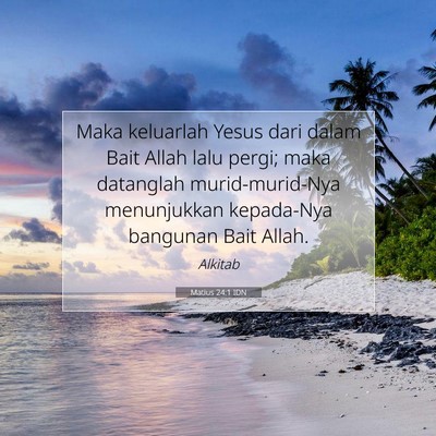 Matius 24:1 IDN Gambar Ayat Alkitab