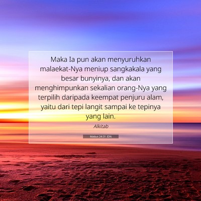 Matius 24:31 IDN Gambar Ayat Alkitab