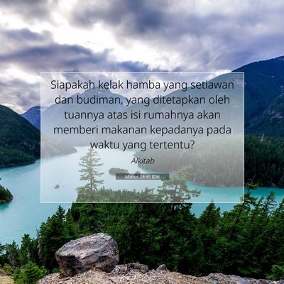 Matius 24:45 IDN Gambar Ayat Alkitab