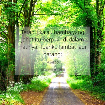 Matius 24:48 IDN Gambar Ayat Alkitab