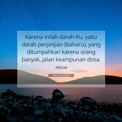 Matius 26:28 IDN Gambar Ayat Alkitab