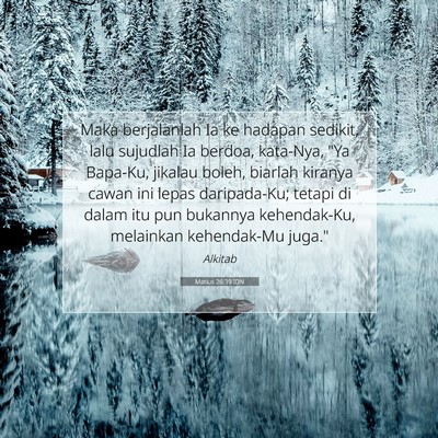 Matius 26:39 Ayat Alkitab Dijelaskan