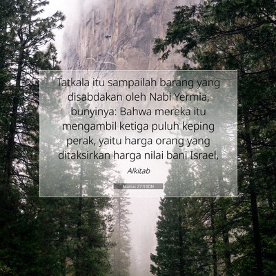 Matius 27:9 Ayat Alkitab Dijelaskan