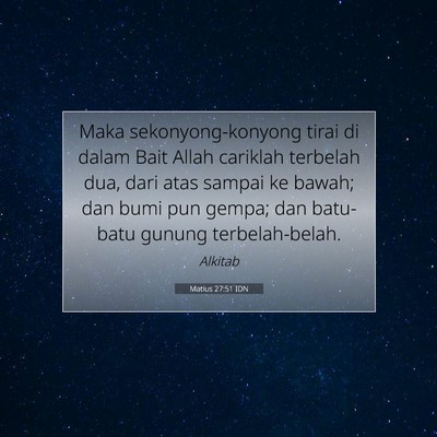 Matius 27:51 IDN Gambar Ayat Alkitab