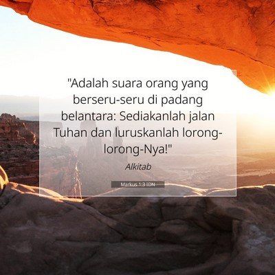 Markus 1:3 Ayat Alkitab Dijelaskan