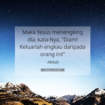 Markus 1:25 Ayat Alkitab Dijelaskan