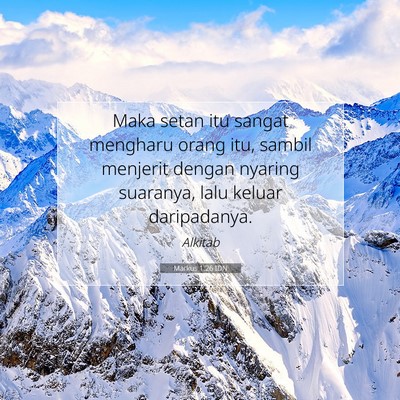 Markus 1:26 Ayat Alkitab Dijelaskan