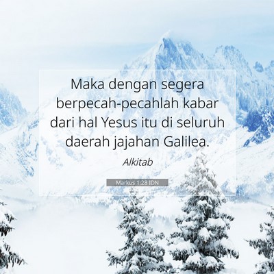 Markus 1:28 Ayat Alkitab Dijelaskan