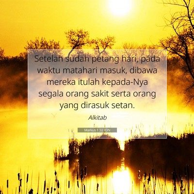 Markus 1:32 Ayat Alkitab Dijelaskan