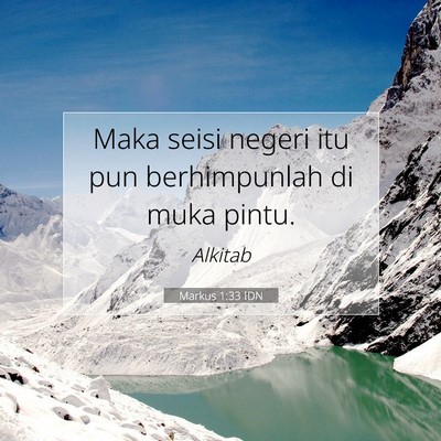 Markus 1:33 Ayat Alkitab Dijelaskan