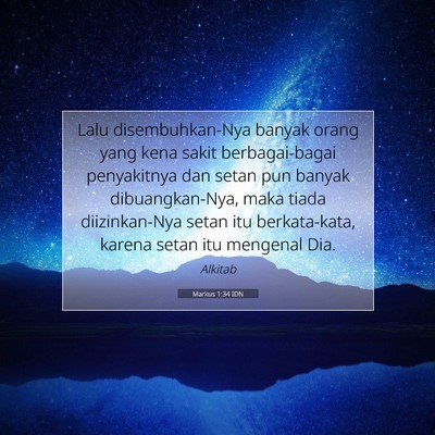 Markus 1:34 Ayat Alkitab Dijelaskan