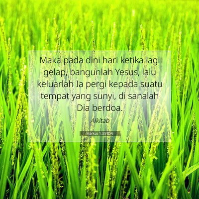 Markus 1:35 Ayat Alkitab Dijelaskan