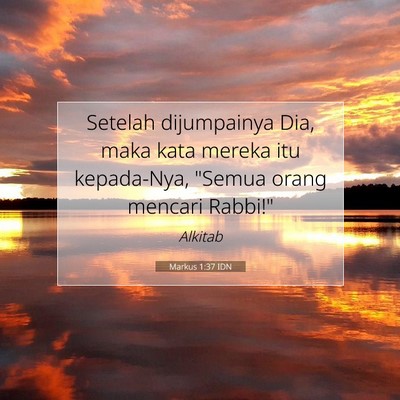 Markus 1:37 Ayat Alkitab Dijelaskan