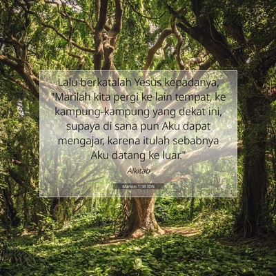 Markus 1:38 Ayat Alkitab Dijelaskan