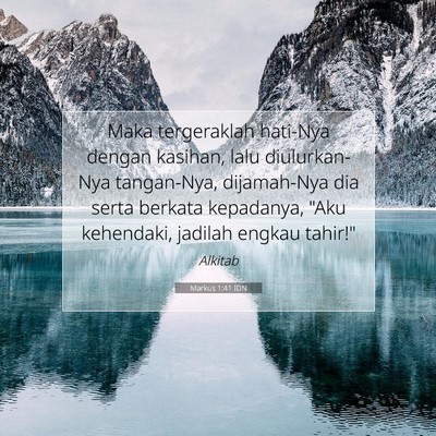 Markus 1:41 Ayat Alkitab Dijelaskan