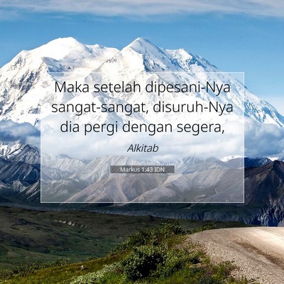 Markus 1:43 Ayat Alkitab Dijelaskan
