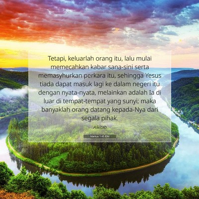 Markus 1:45 Ayat Alkitab Dijelaskan
