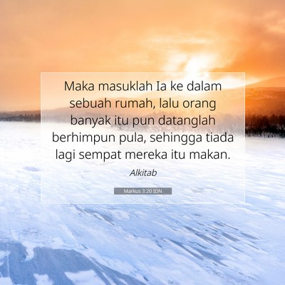 Markus 3:20 Ayat Alkitab Dijelaskan