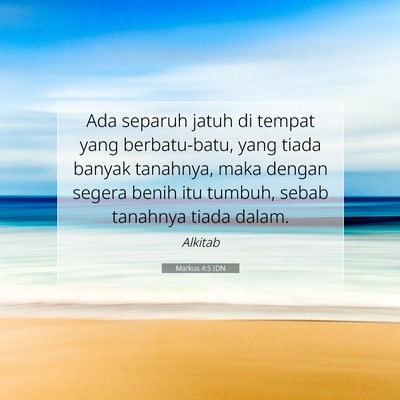 Markus 4:5 Ayat Alkitab Dijelaskan
